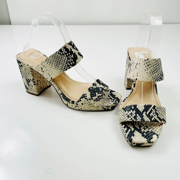 BP‎ Karly Sandals Block Heel Snake Crocodile Print Platform Slide Size 9 - Picture 4 of 9